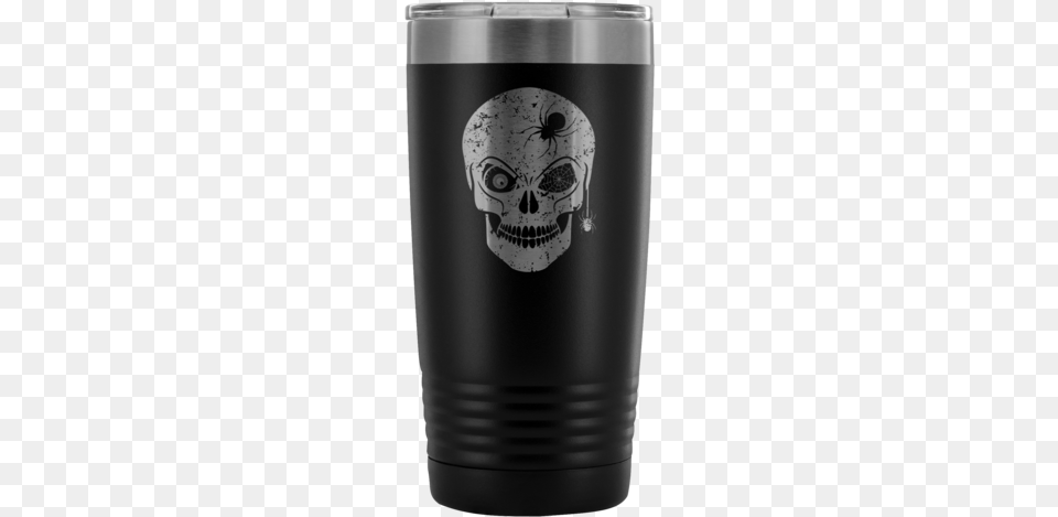 Spider Skull Insulated Tumbler Ozark Trail Tumbler, Bottle, Shaker, Steel, Person Free Png