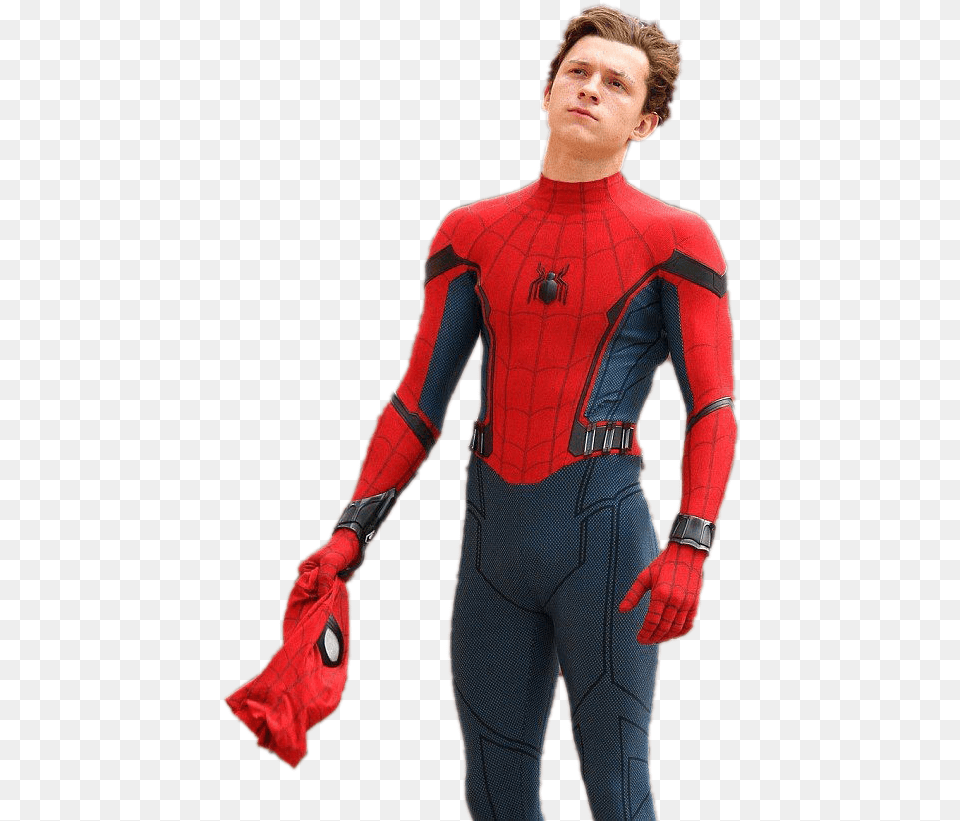 Spider Spiderman Tom Holland, Spandex, Sleeve, Person, Long Sleeve Png Image