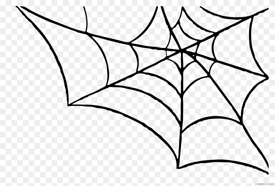 Spider Web Clipart, Gray Png Image