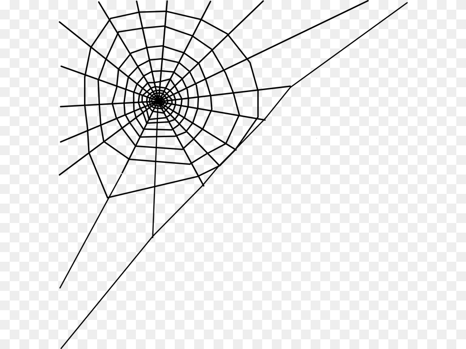 Spider Web Clipart Background Cob Web Clip Art, Gray Free Transparent Png