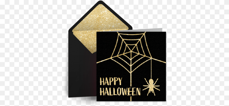 Spider Web Happy Halloween Ecard Greeting Card Spider Web, Animal, Invertebrate Free Png Download