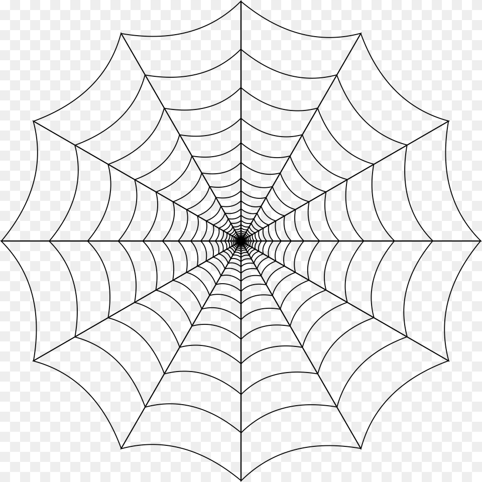 Spider Web No Background, Gray Free Transparent Png