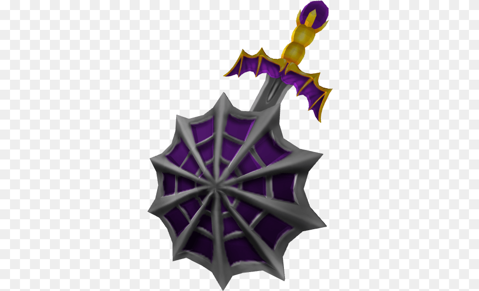 Spider Web Sword And Shield, Weapon, Armor Free Png Download