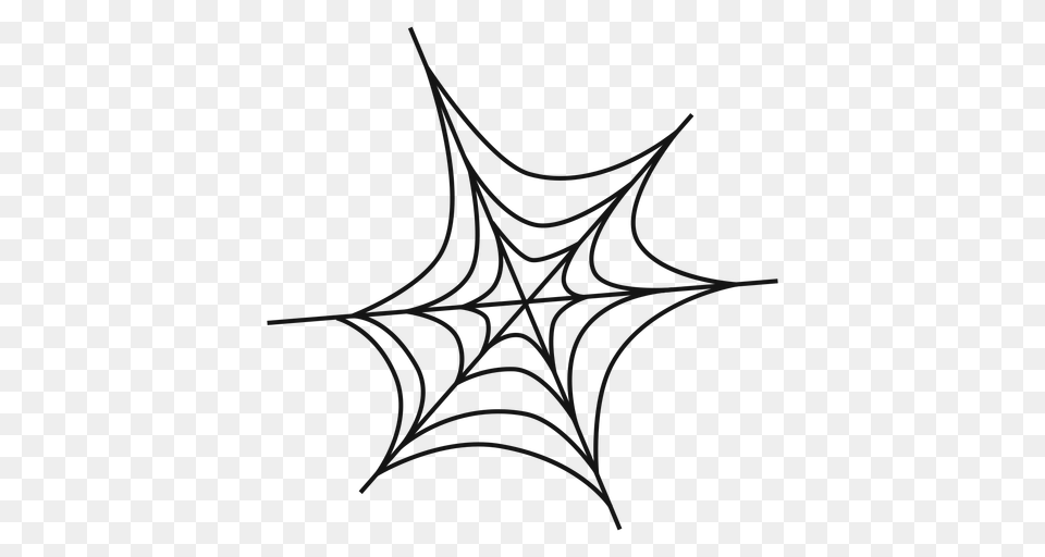 Spider Web Thin Line Icon, Spider Web Free Transparent Png