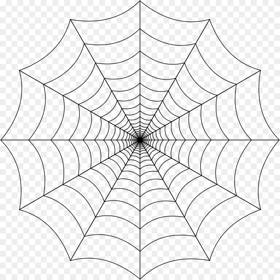 Spider Web Transparent Background, Gray Free Png