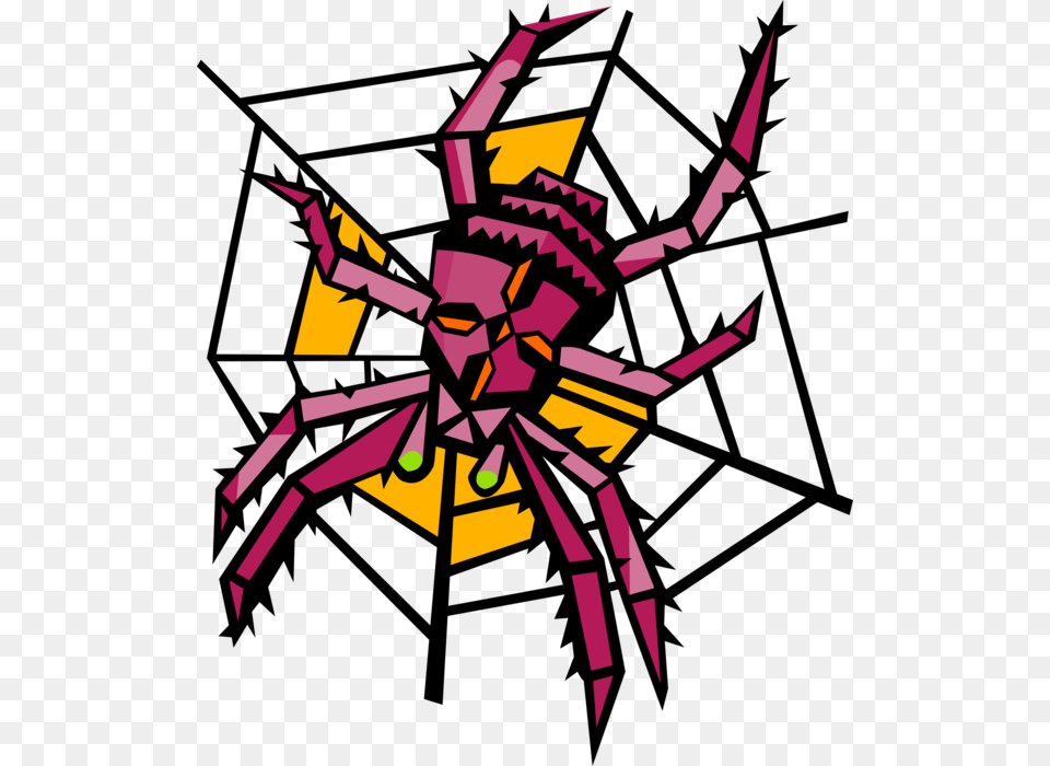 Spider Web Vector, Art, Animal, Bee, Insect Free Transparent Png