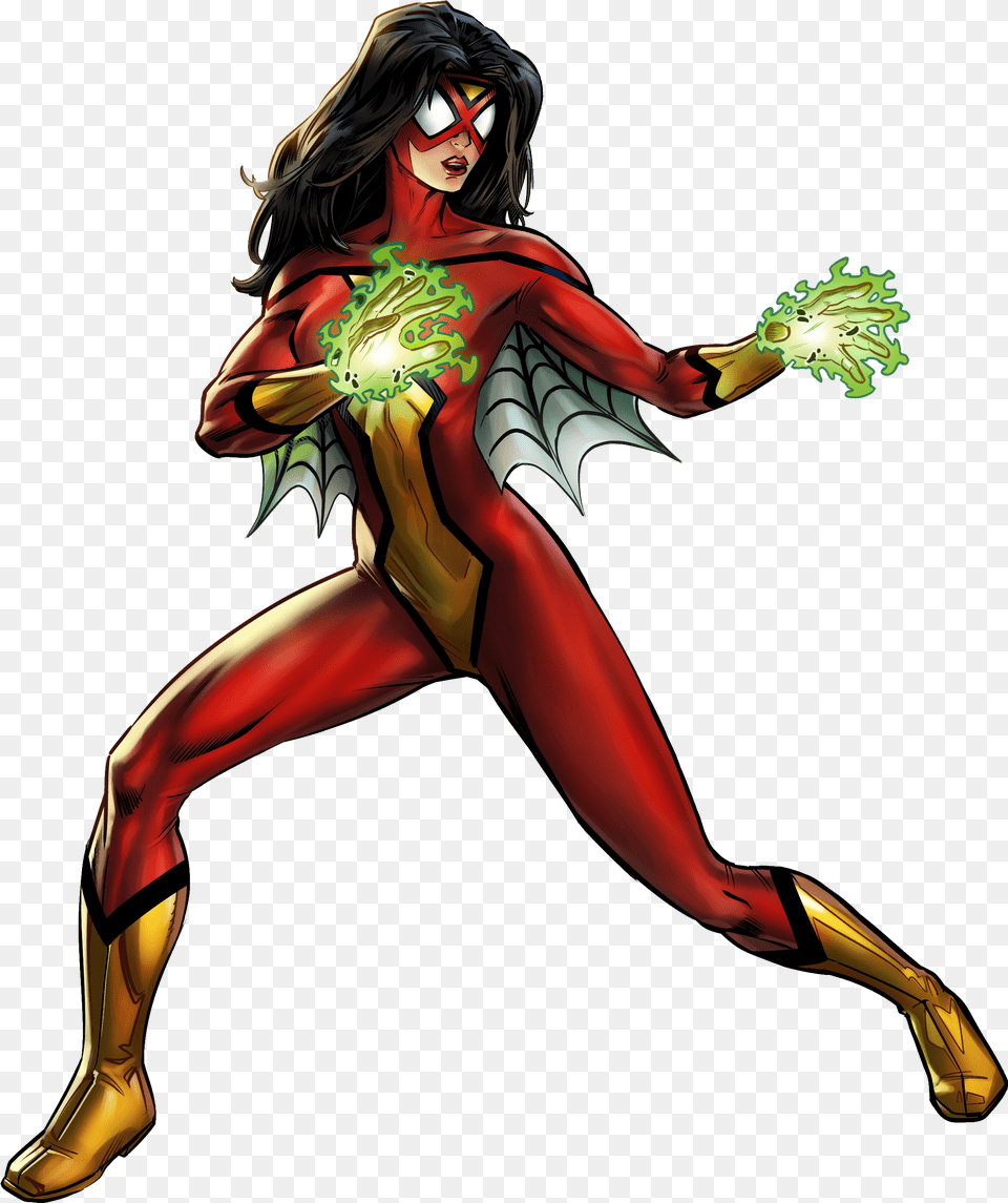 Spider Woman, Adult, Publication, Person, Female Free Png Download