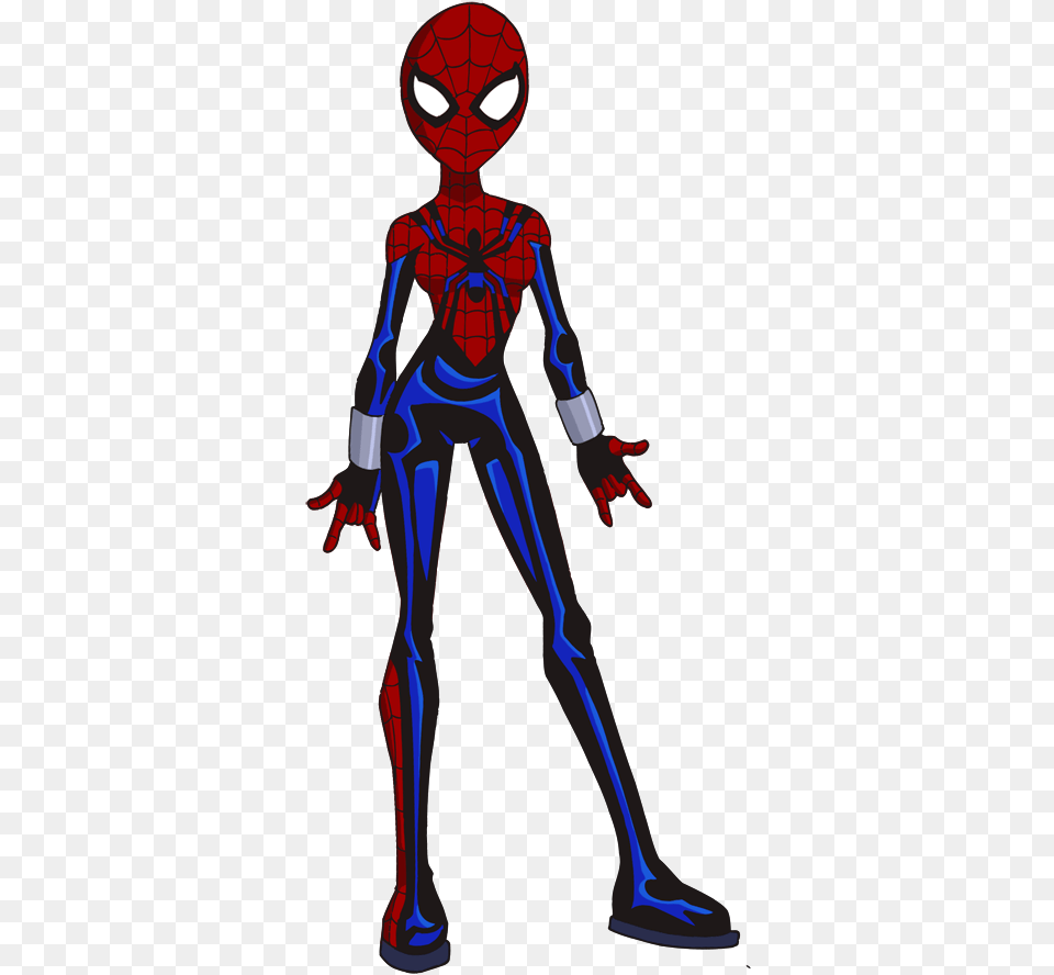 Spider Woman Clipart Modern Draw Spider Girl, Person, Alien, Face, Head Png Image