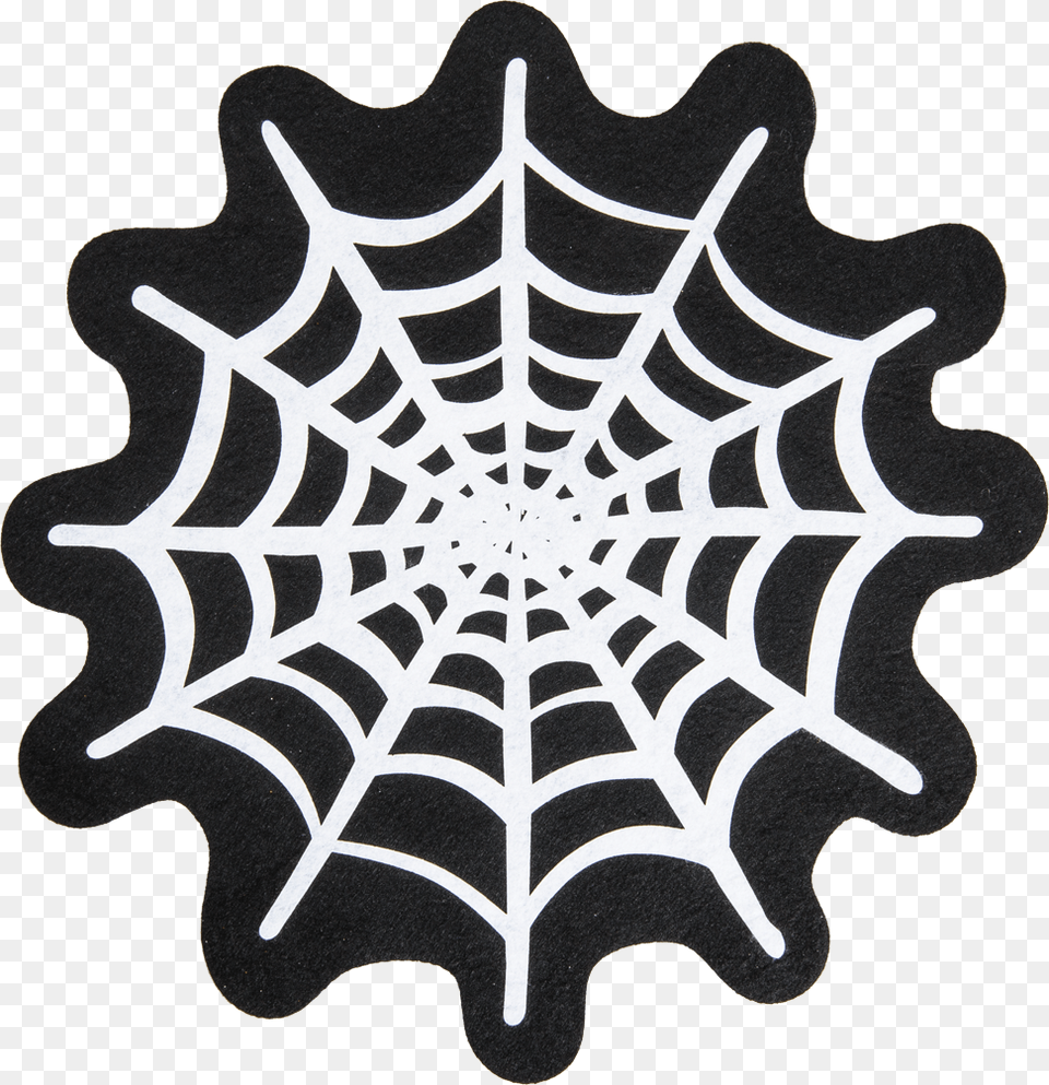 Spiderampamp Amp35 45 Web Placemat White White Dkkeserviet Med Spindelvvsmotiv Hvid Brn Png