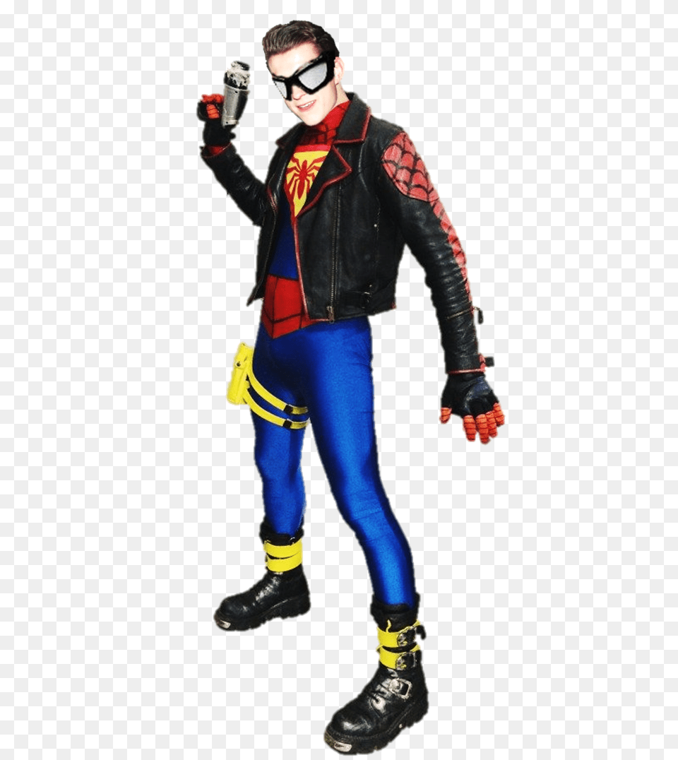 Spiderboy Amalgam Comics, Clothing, Coat, Costume, Person Png