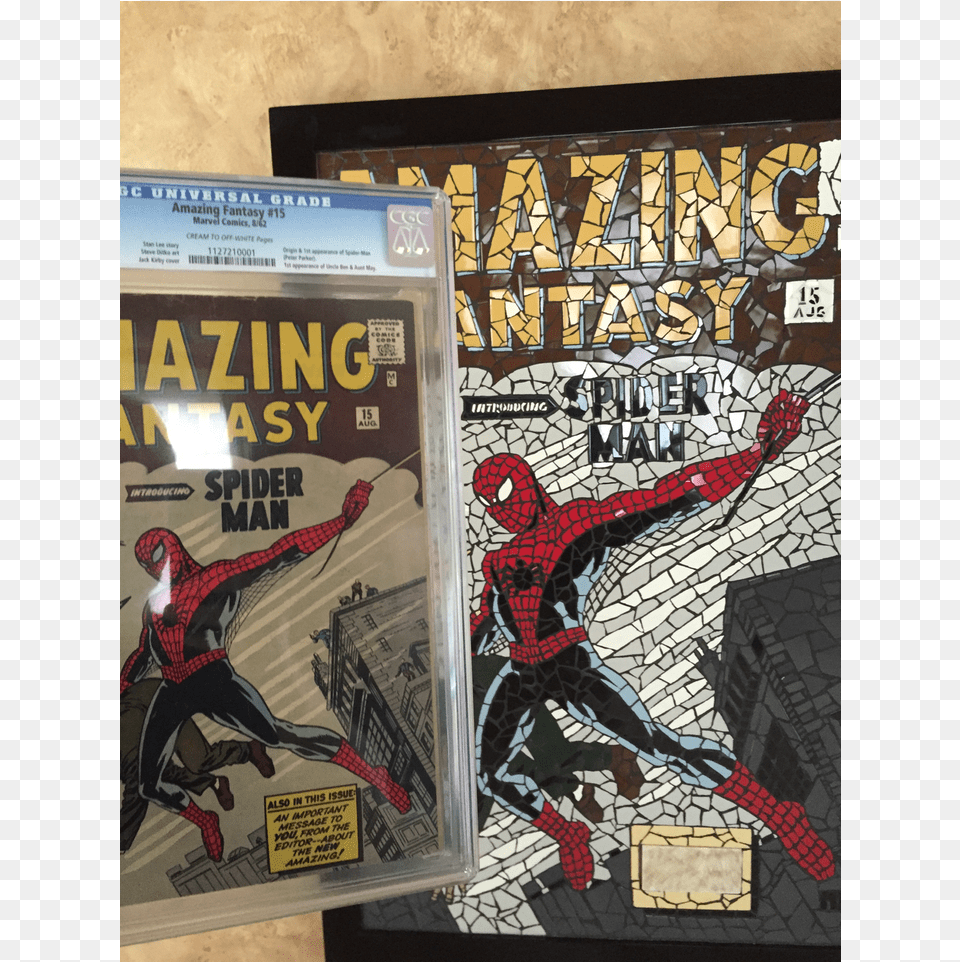 Spiderman 5 Amazing Fantasy 15 Vintage Marvel Poster Series, Book, Comics, Publication, Person Free Png