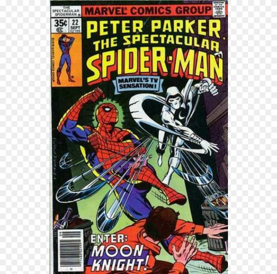 Spiderman And Moon Knight Comic, Book, Comics, Publication, Adult Free Png