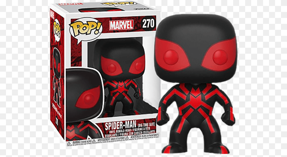 Spiderman Big Time Suit Funko Pop, Plush, Toy, Baby, Person Free Png Download