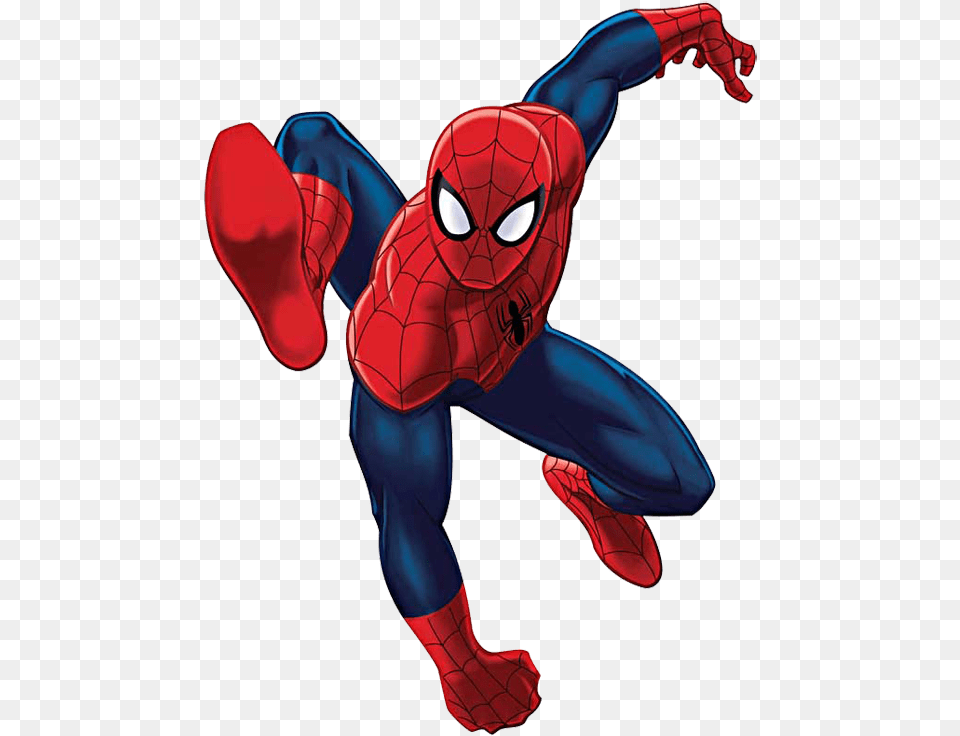 Spiderman Clip Art Jump Image Spiderman Clipart, Book, Comics, Publication, Adult Png