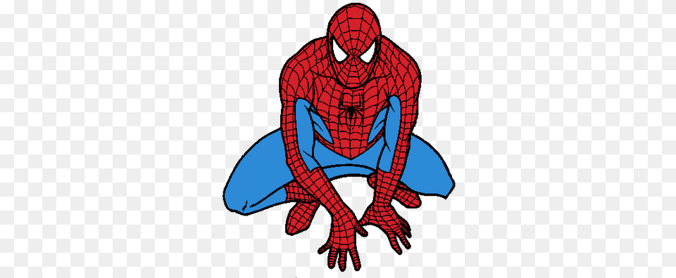 Spiderman Clipart Black And White Spiderman Clipart, Adult, Male, Man, Person Free Transparent Png