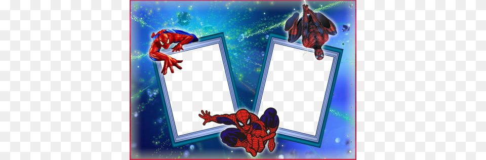 Spiderman Clipart Photo Frame Spiderman Birthday Frame, Baby, Person, Electronics, Hardware Free Png