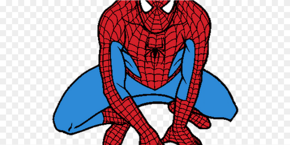 Spiderman Clipart Upside Down Spiderman Black And White, Adult, Male, Man, Person Free Png Download