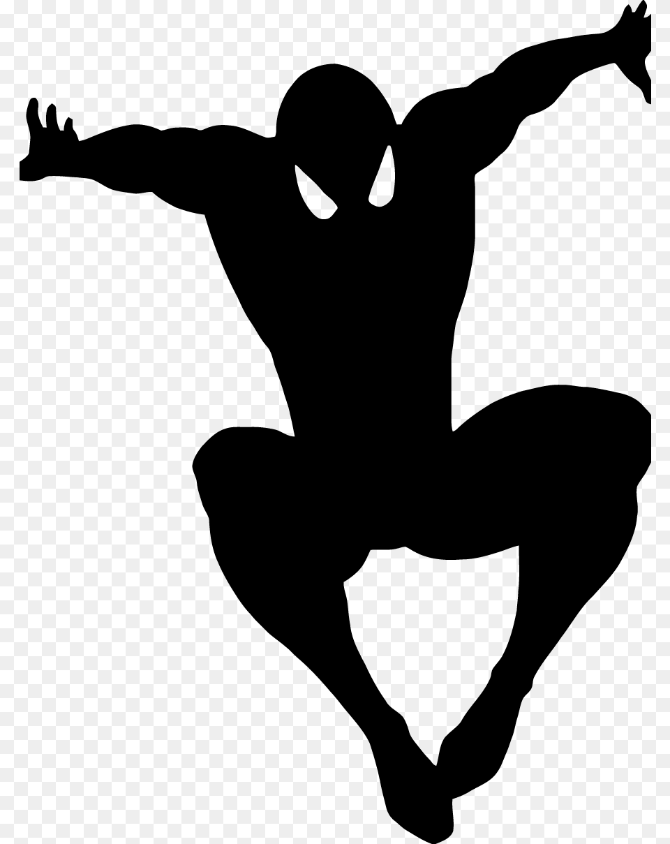 Spiderman Coloriage Avec Modele, Gray Free Png Download