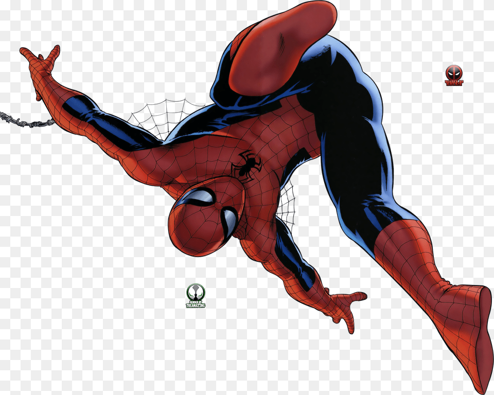 Spiderman Comic Spider Man Under Arm Web, Adult, Female, Person, Woman Free Transparent Png