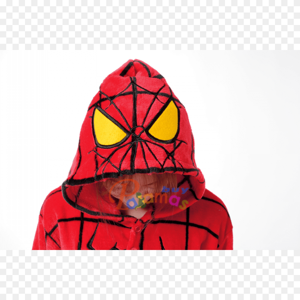 Spiderman Costume Onesies Hoodie Kigurumi Pajamas Party Wear, Clothing, Coat, Hood, Sweatshirt Png