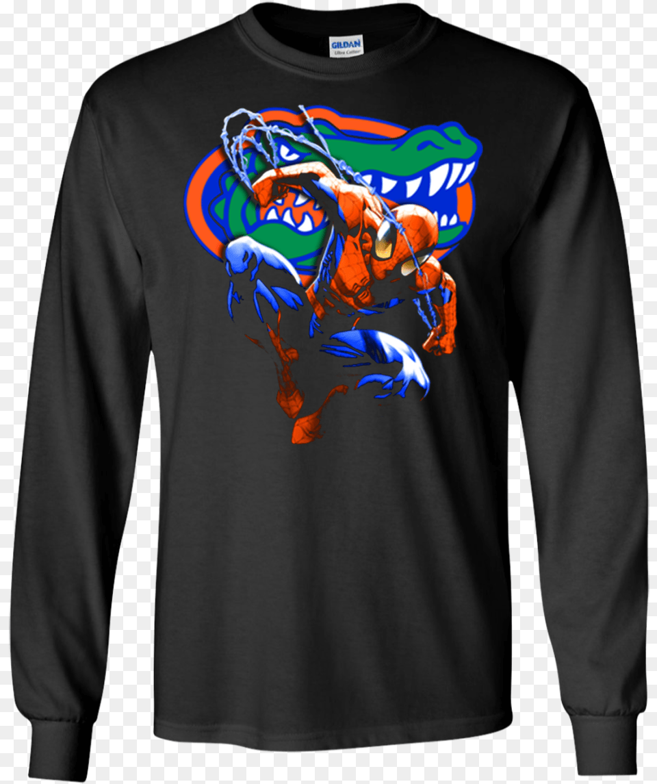 Spiderman Florida Gators T Shirt Ultra Cotton Shirt Halloween20xx Florida Gators, T-shirt, Clothing, Sleeve, Long Sleeve Free Png