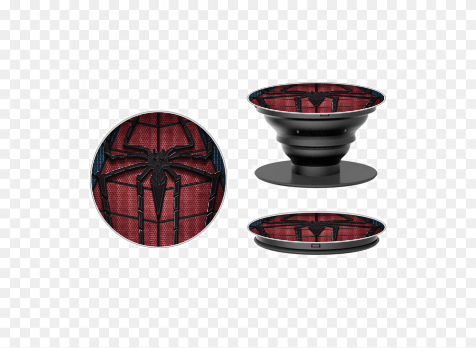 Spiderman Homecoming Printed Black Mobile Holder Popsocket Queen, Pottery, Vehicle, Boat, Transportation Free Transparent Png