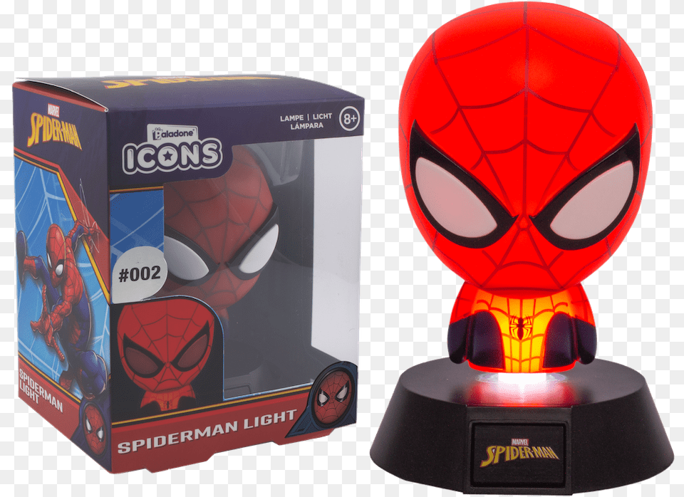 Spiderman Icon Light Spider Man Lamp, Toy, Ball, Football, Person Free Png Download