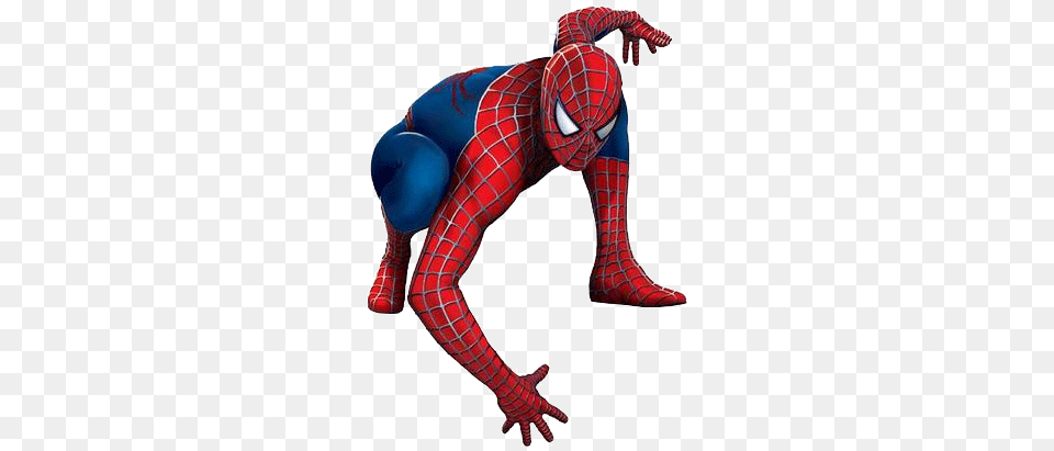 Spiderman Kneeling, Adult, Female, Person, Woman Png