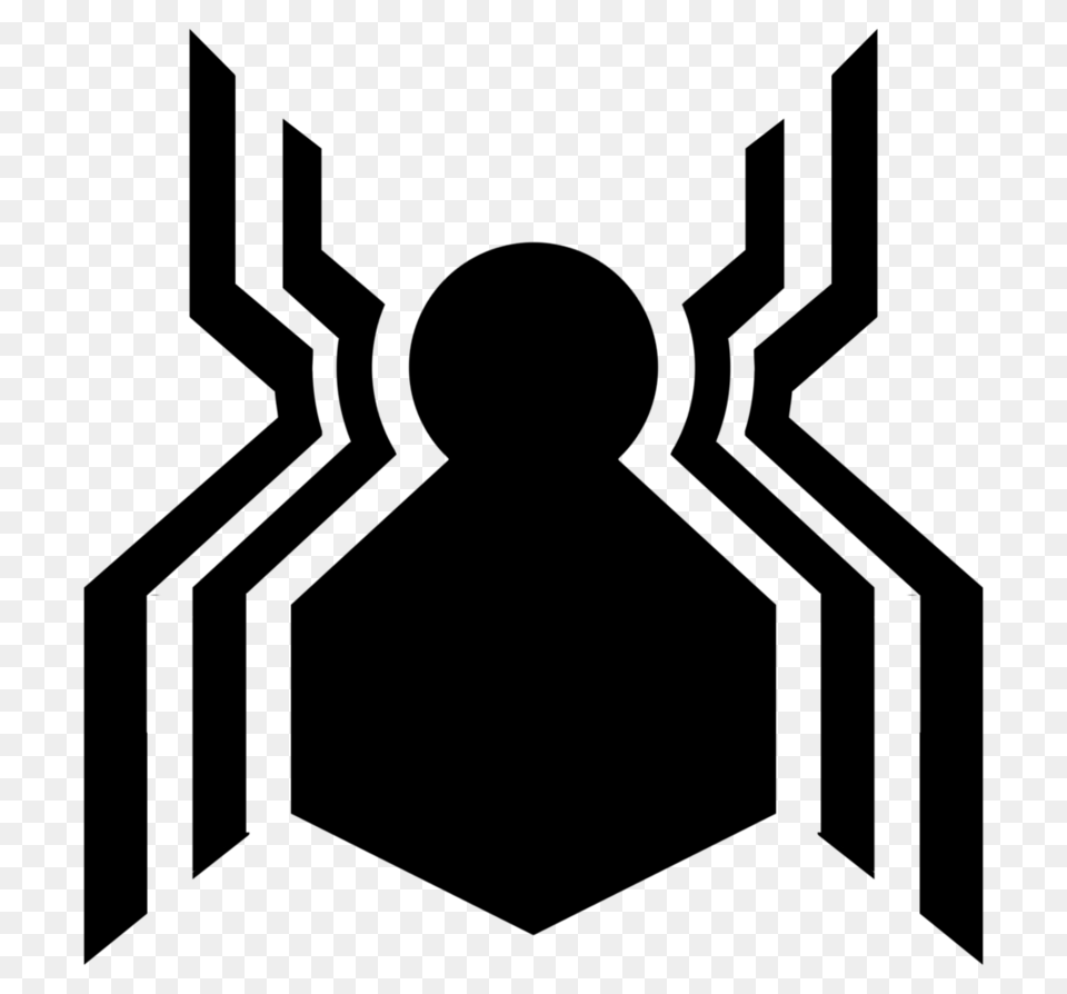 Spiderman Logo Mcu Spider Man Logo, Gray Png