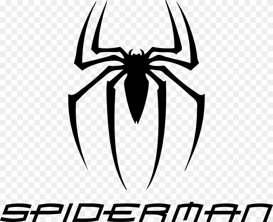Spiderman Logo Transparent Spiderman Logo Images, Stencil, Animal, Invertebrate, Spider Free Png Download