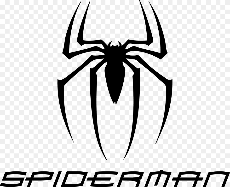 Spiderman Logo With Text, Animal, Invertebrate, Spider, Garden Spider Png Image