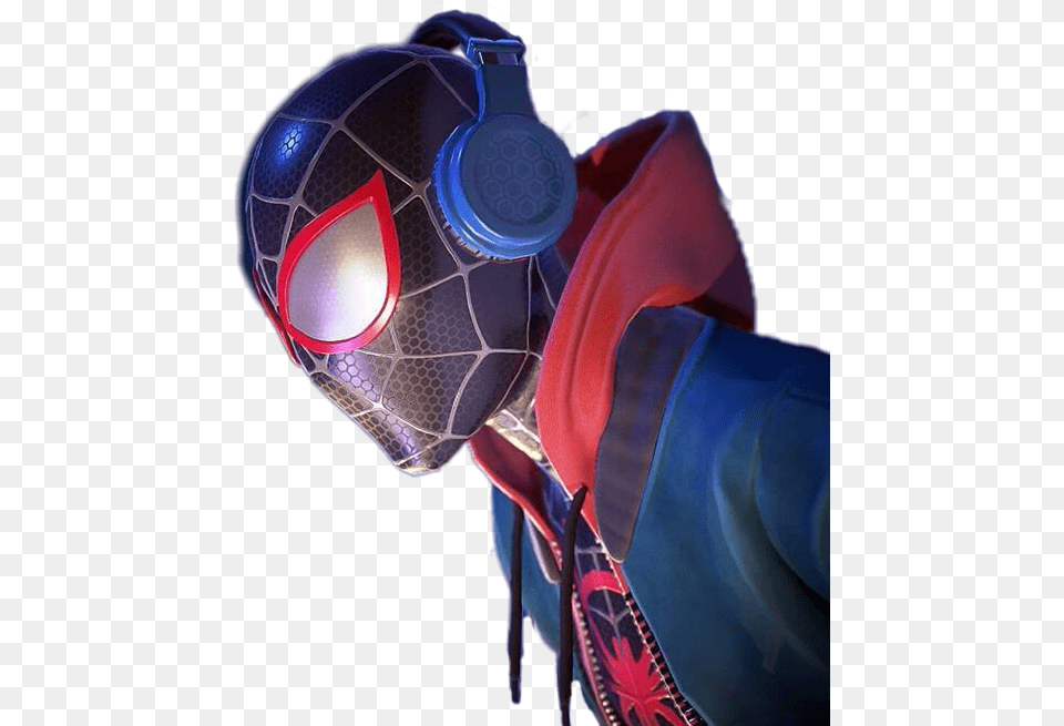 Spiderman Milesmorales Headphones Marvel Comics Miles Morales With Headphones, Adult, Male, Man, Person Free Transparent Png
