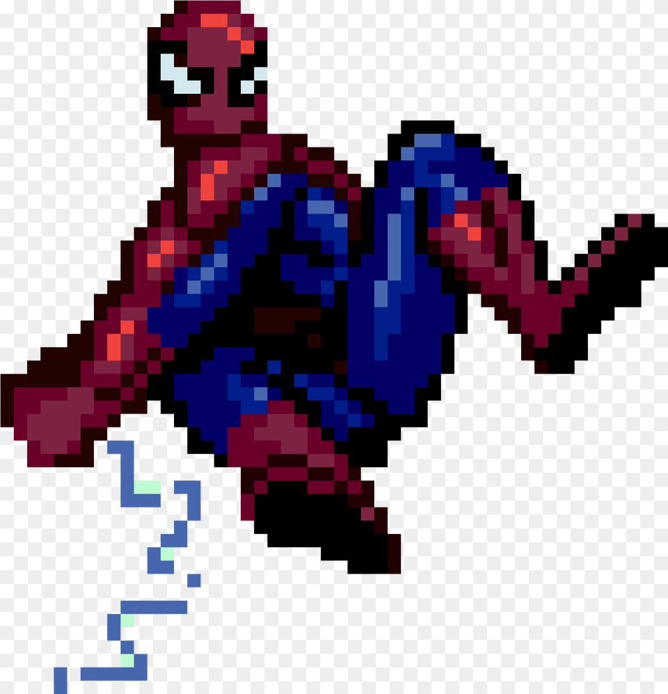 Spiderman Pixel Art Pixel Art Minecraft Grid, Person Free Png