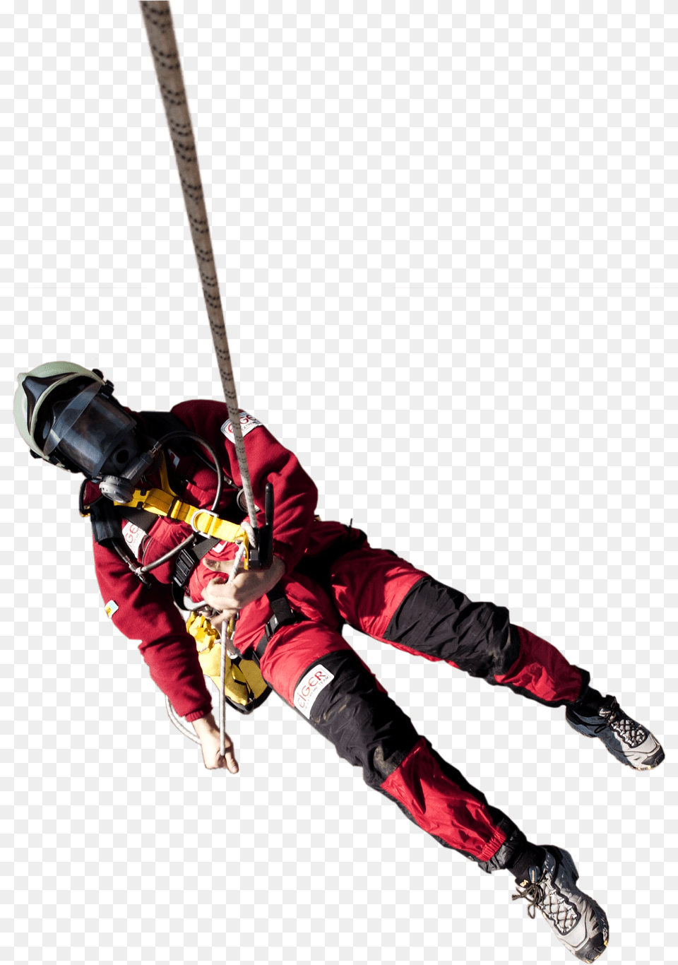 Spiderman Rappelling Rope Rescue, Person, Outdoors, People, Shoe Png Image