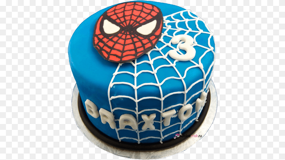 Spiderman Spiderman Does Whatever A Spider Can Okay Birthday Cake, Birthday Cake, Cream, Dessert, Food Png