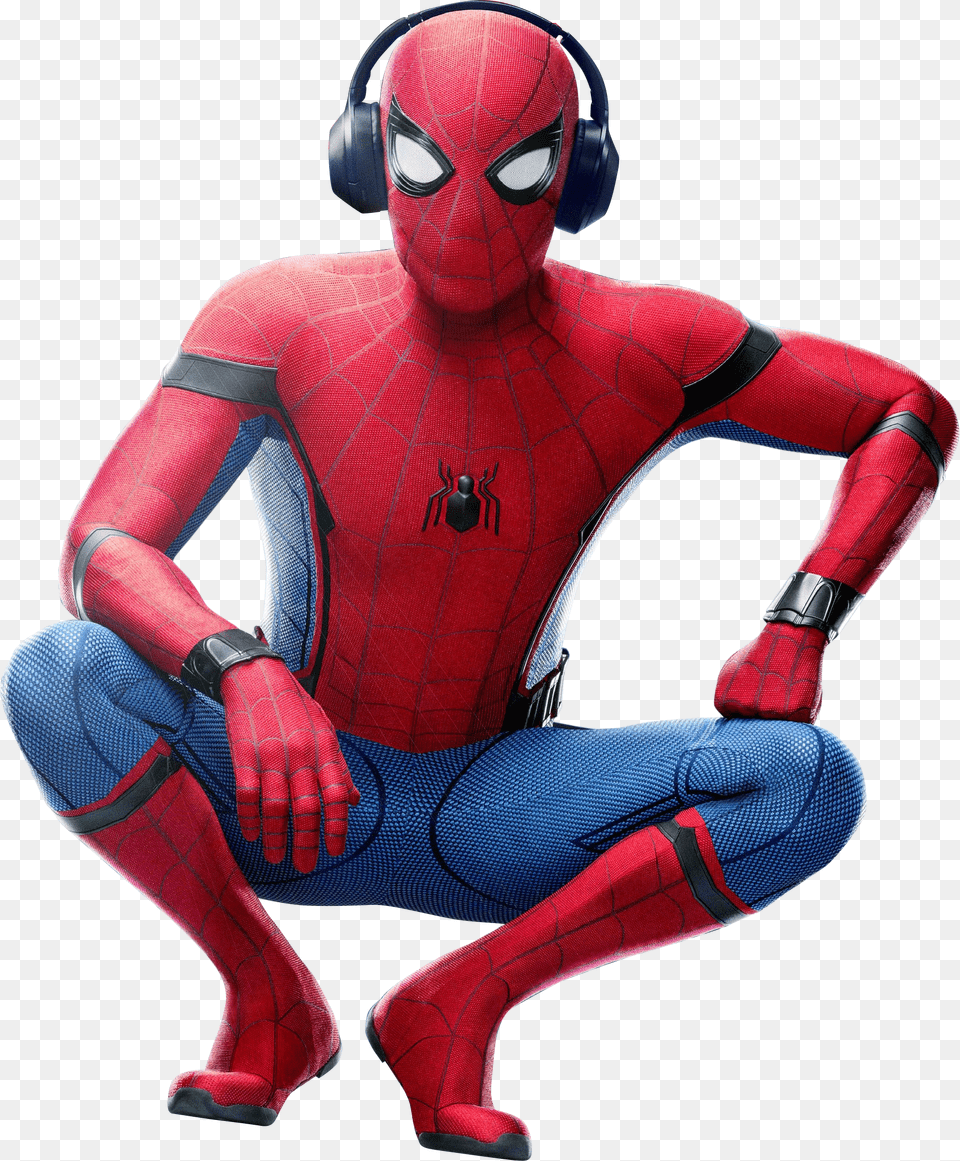 Spiderman Svg Library Spider Man Homecoming Headphones, Clothing, Costume, Person, Glove Png