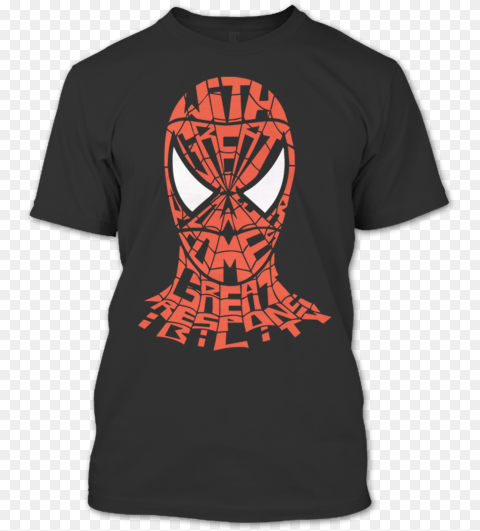 Spiderman Typography, Clothing, T-shirt Free Png