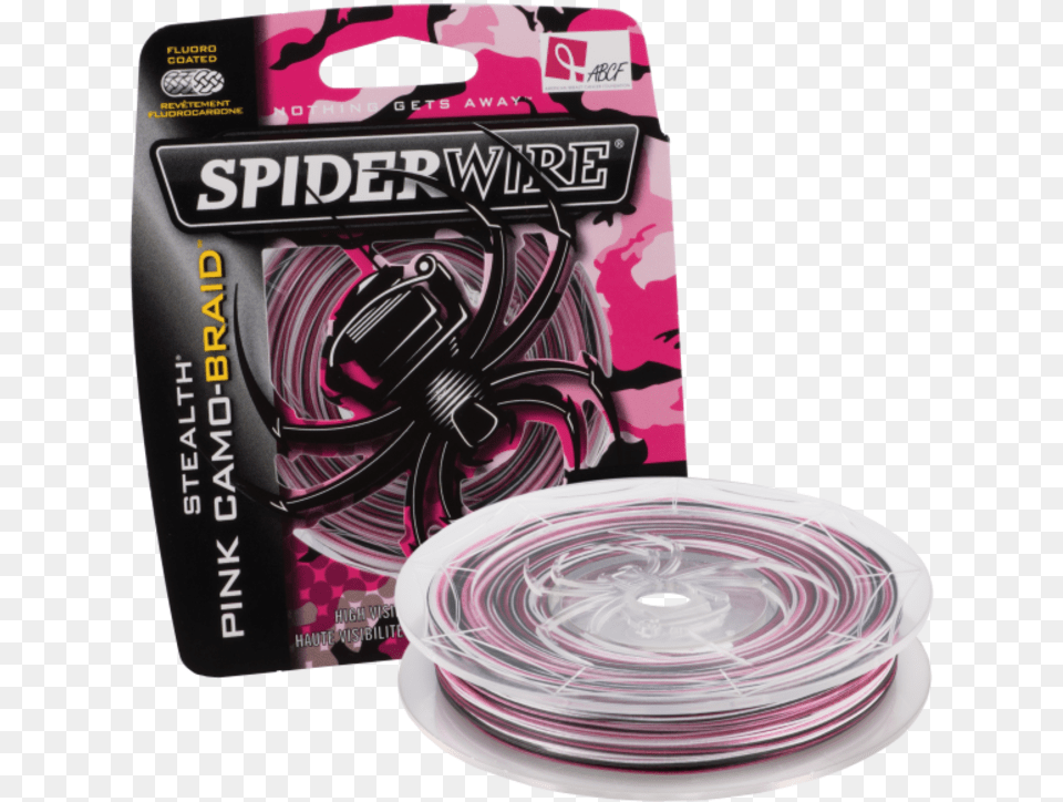 Spiderwire Stealth Pink Camo Braided Fishing Line Spiderwire Stealth Braid Fishing Line Pink, Plate, Can, Tin Free Transparent Png