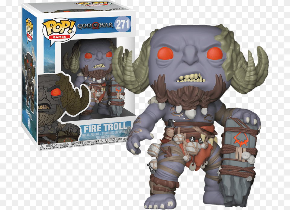 Spielzeug Pop Games Kratos God Of War Figure Sony Playstation Fire Troll Funko Pop, Book, Comics, Publication, Baby Free Transparent Png