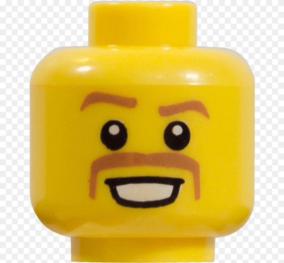 Spielzeug X1 New Lego Minifig Head Dual Sided Orange, Toy Free Png
