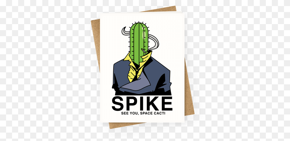 Spike Cactus Cowboy Bebop Greeting Card Hoodie, Advertisement, Poster, Adult, Male Free Transparent Png