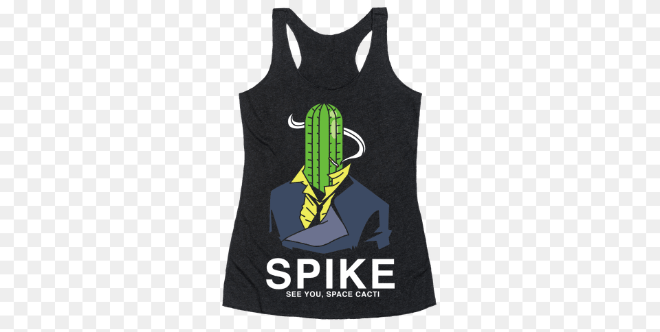 Spike Cactus Cowboy Bebop Racerback Tank Lookhuman, Clothing, Tank Top Png