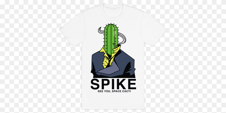 Spike Cactus Cowboy Bebop T Shirt Lookhuman, Clothing, T-shirt, Adult, Male Free Png Download