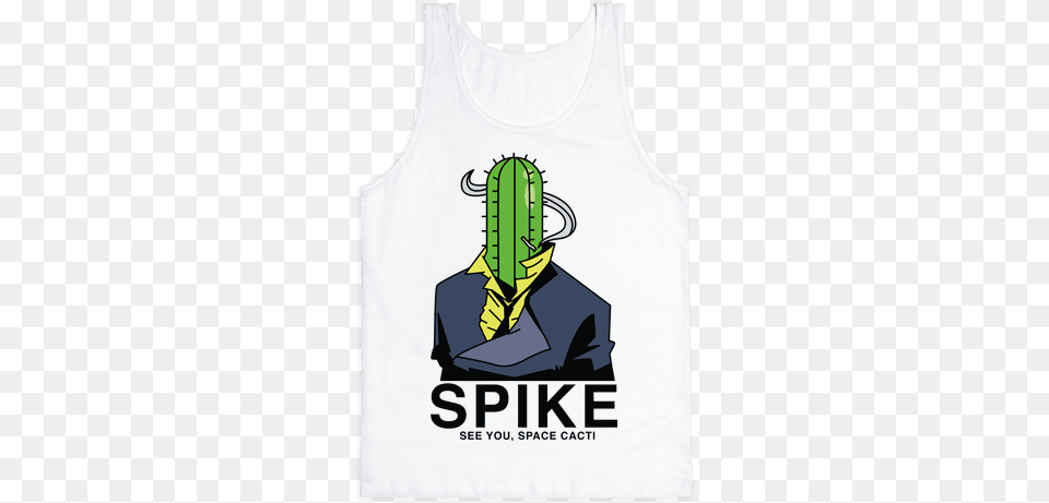 Spike Cactus Cowboy Bebop Tank Top T Shirt, Clothing, T-shirt Free Png Download
