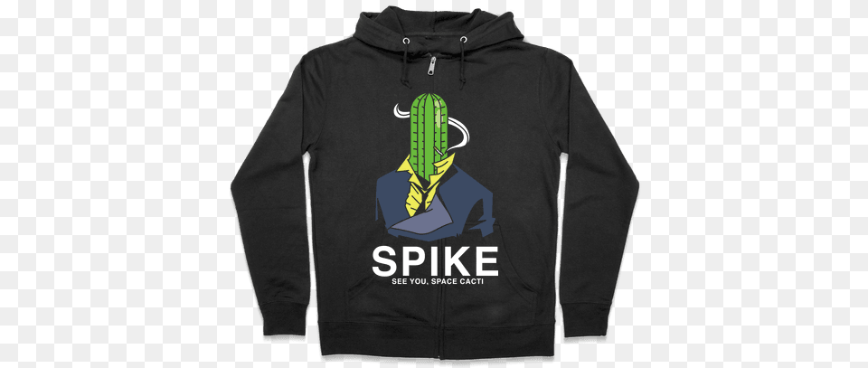 Spike Cactus Cowboy Bebop Zip Hoodie Halloween Gives Me The Real Big Frighten Hoodie Funny, Clothing, Sweater, Knitwear, Coat Free Transparent Png