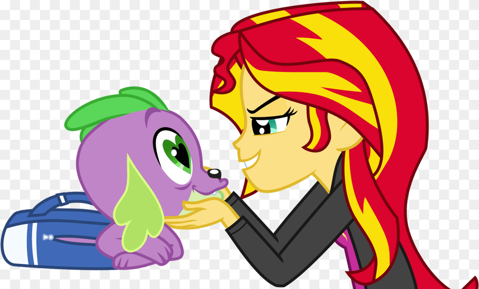 Spike Gets All Equestria Girl, Book, Comics, Publication, Person Free Png Download