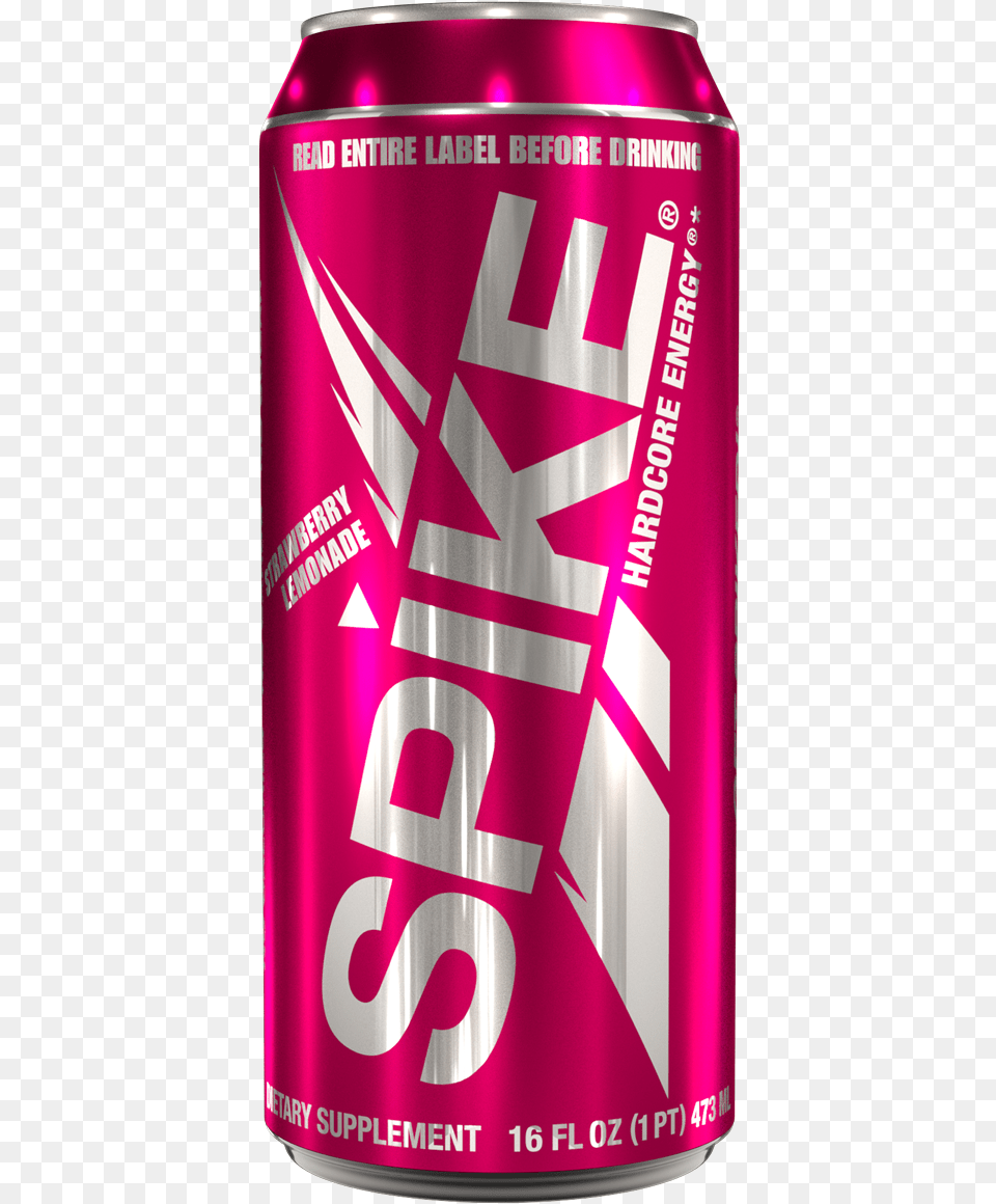 Spike Hardcore Energy Strawberry Lemonade Spike Strawberry Lemonade, Can, Tin, Beverage, Soda Free Png