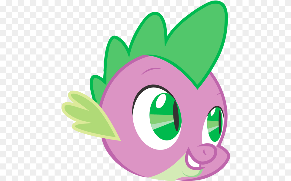 Spike Head My Little Pony, Purple, Green, Art, Graphics Png