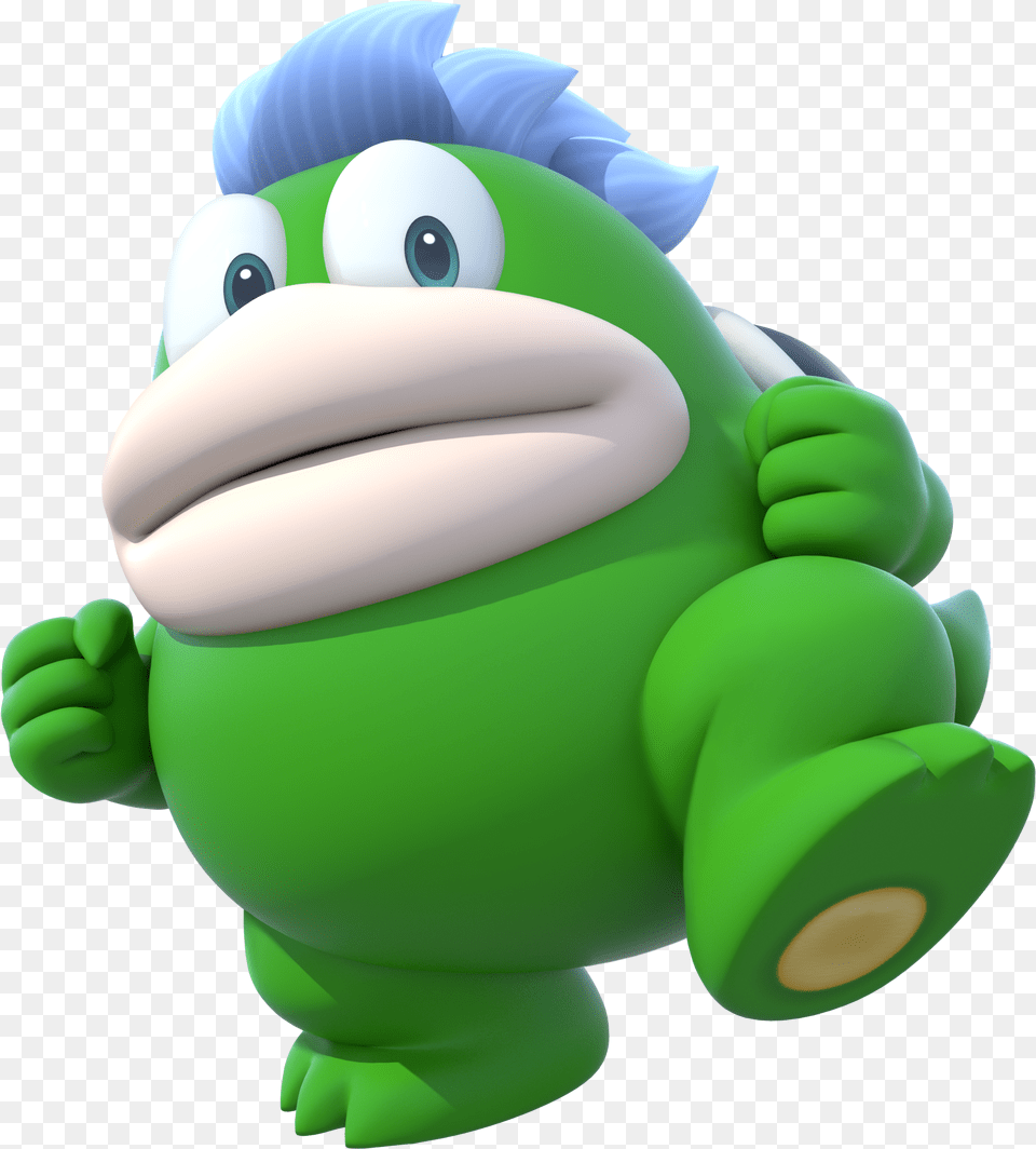 Spike Mario Tennis Aces, Plush, Toy, Green, Nature Free Png