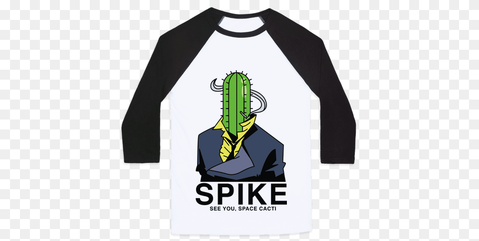 Spike Spiegel Baseball Tees Lookhuman, Clothing, Long Sleeve, Sleeve, T-shirt Free Transparent Png